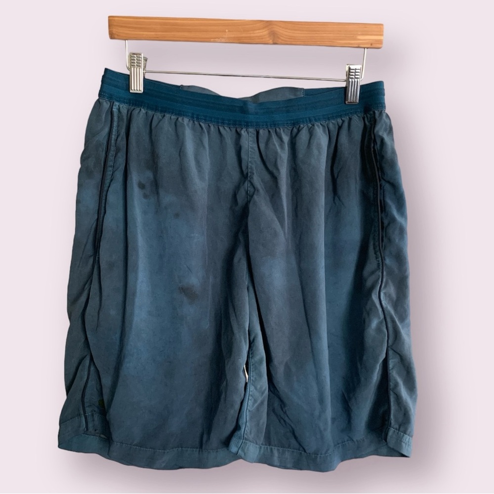 Navy Blue Tie Dyed Lacoste Shorts
